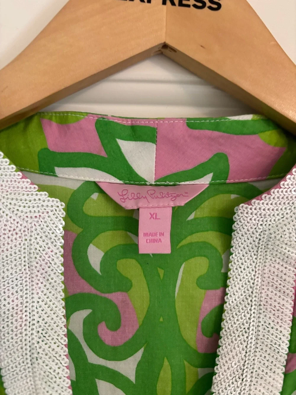Rare HTF Vintage Lilly Pulitzer Colebrook Caftan XL - Picture 4 of 14